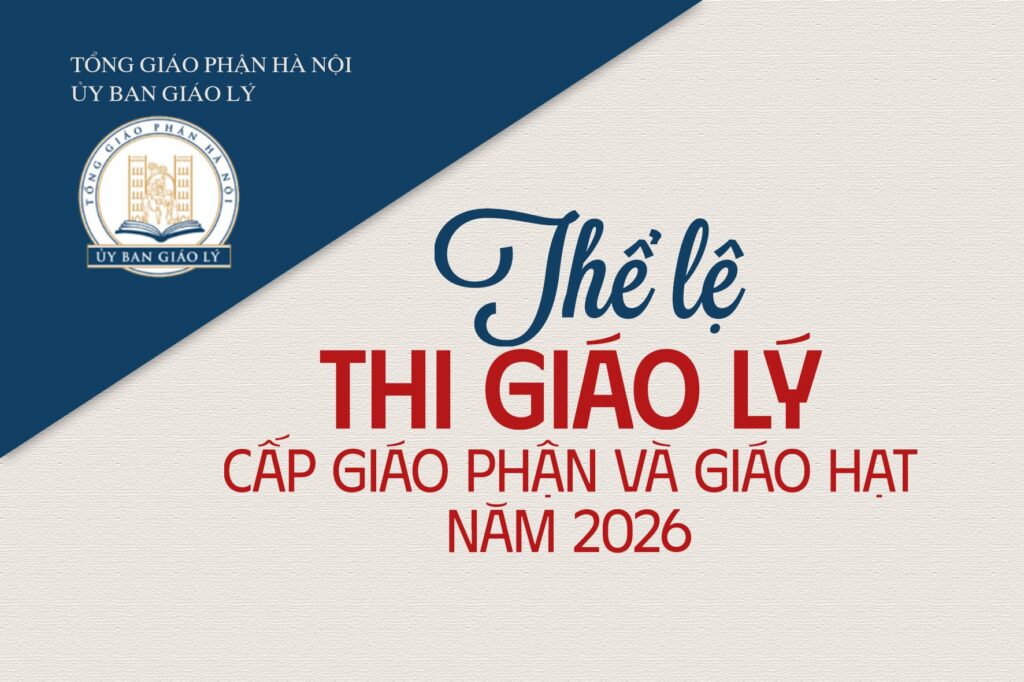 Thông báo: Thi giáo lý Tổng Giáo phận Hà Nội năm 2026