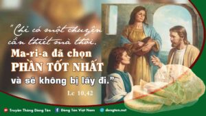 Manna: (Lễ các thánh Mácta, Maria và Lazarô - Lc 10,38-42)