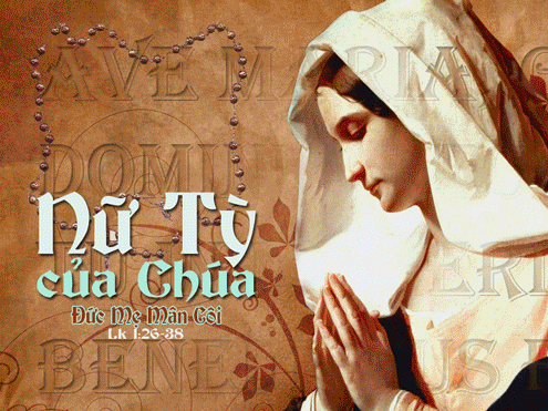 Manna: Tôi là nữ tì của Chúa (Lễ Đức Mẹ Mân côi, Lc 1, 26-38)